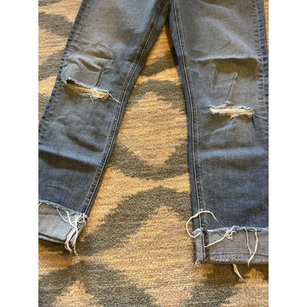 Rag & Bone Dre Capri Jeans Distressed Step Hem Size 28 Made in USA - Image 5