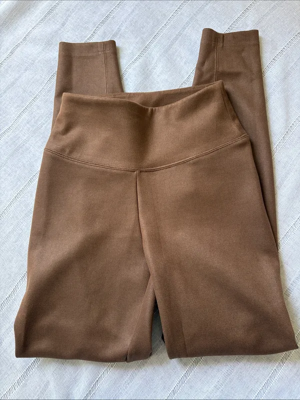 White House Black Market's signature Runway Leggings in chocolate - Image 9