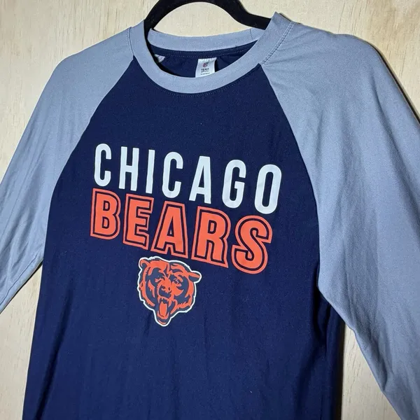 NFL Chicago Bears Plaid Pajama XS Orange‎ Blue Sleepwear Lounge - Image 10