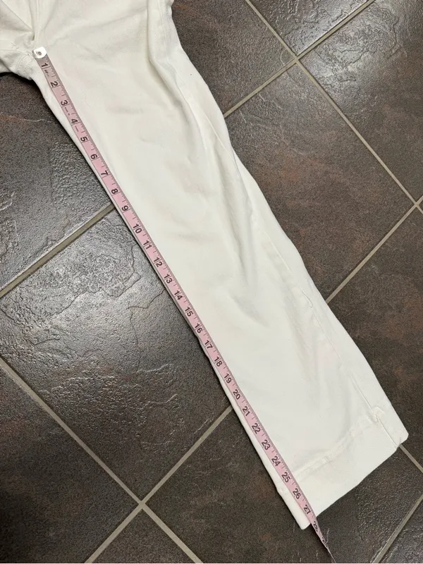 Show Me Your Mumu Jacksonville Cropped Jumpsuit Denim Pearly White Medium - Image 13
