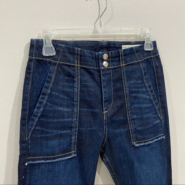 Rag‎ & Bone / JEAN High Rise Denny Cropped Jeans Dark Rinse Casual Size 24 - Image 3