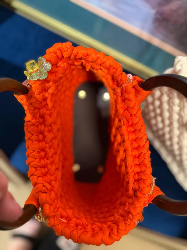 Hand made & crocheted Bag - Image 5