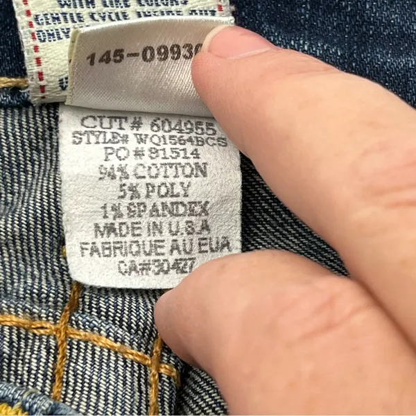True Religion Becky Womens Size 27 Blue Denim Jean Distressed Low Rise *FLAWED‎ - Image 5
