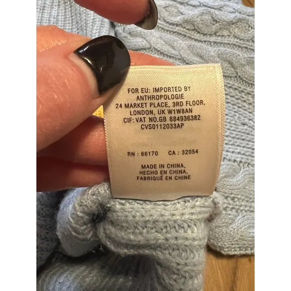 Anthropologie‎ Womens Striped Slouchy Sweater Size Medium Pullover - Image 13