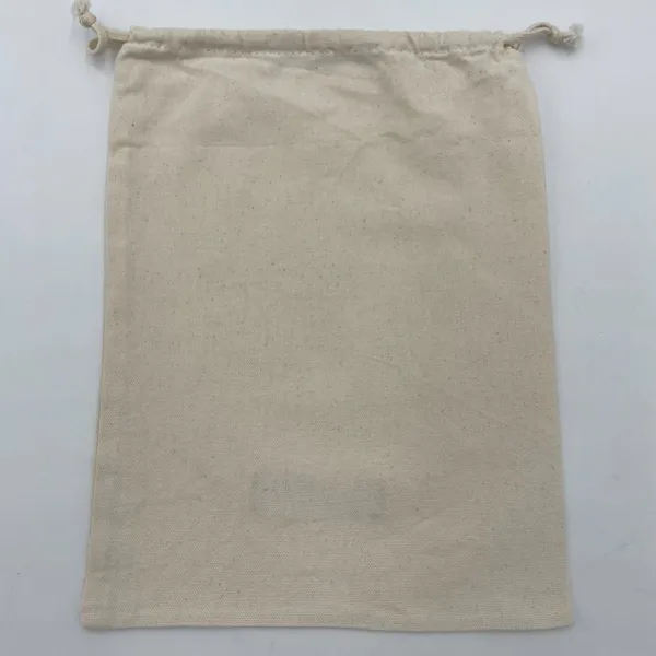 Valentino Dust Cover‎ Bag Cream Off-White Red Tag Drawstring Closure 6.5" x 12" - Image 2