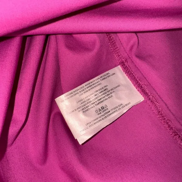 Banana Republic Blouse SZ XXL Oversized Long Sleeve Button Up Fucsia - Image 6