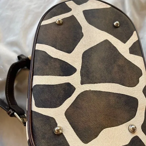 Betty Boop Faux Leather Purse Cow Spots Print Western Vintage Tote Bag - Image 11