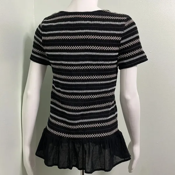 ANTHROPOLOGIE Meadow Rue Smocked Peplum Top - Image 6