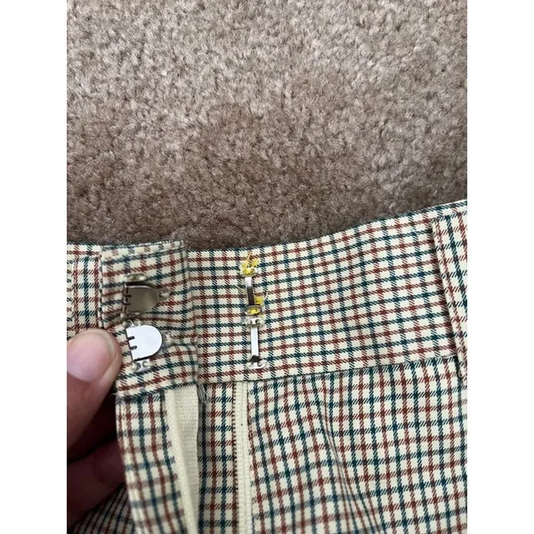 Vtg 90s Y2K DKNY Plaid Pants 2 Straight Leg Preppy Academic Teacher Business - Image 12
