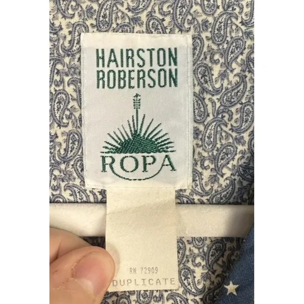 Hairston Roberson Ropa Vest Mens‎ Hippie Brown Western Paisley Boho Cottagecore - Image 3