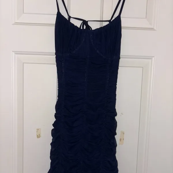 Tiger Mist Mini Dress- Navy M - Image 4