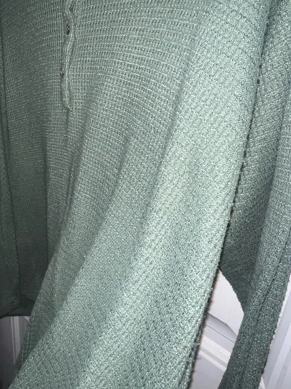American Eagle Waffle-Knit Henley - Image 5