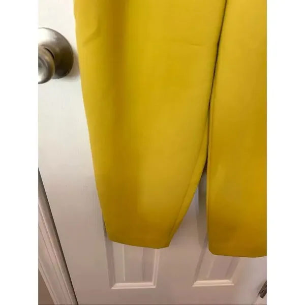Express high rise mustard yellow ankle pants size 2 dress pants work pants - Image 3