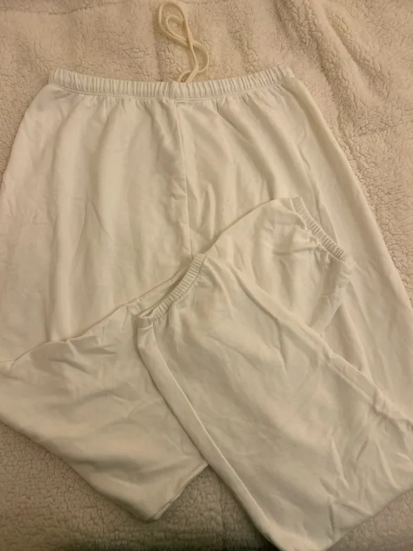 cream sweatpants - Image 3