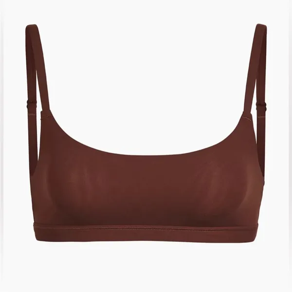 SKIMS Fits Everybody Scoop‎ Bralette Cocoa Size XS NWT - Image 6
