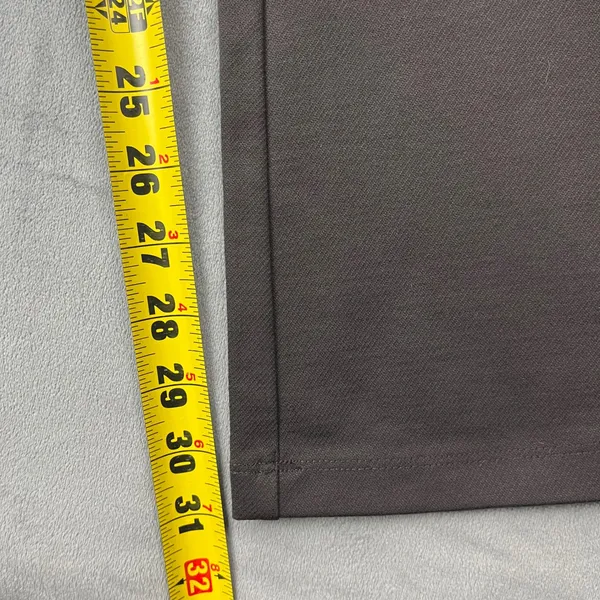 & Other Stories Flare Leg Trousers Size 12 Brown Elastic Waist Seam Detail - Image 4
