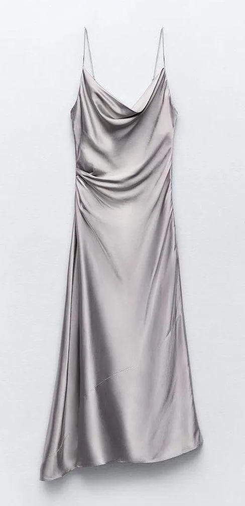 dress silver midi shower wedding party coctail - Image 8
