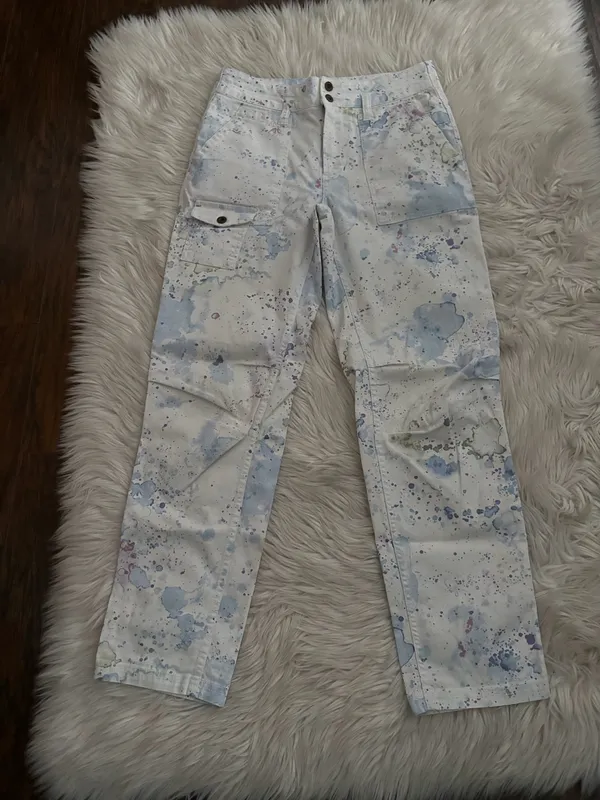 Anthropologie The Wanderer watercolor cargo pants - Image 5