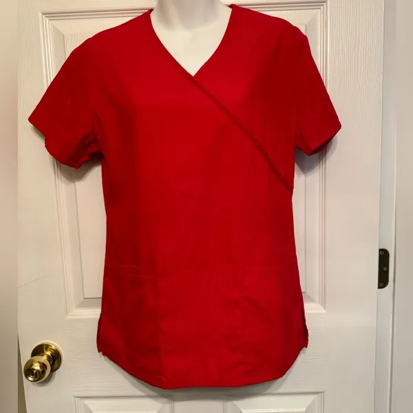 SB Scrubs Scrub Top Sz XS Classic Red X Small - Image 9