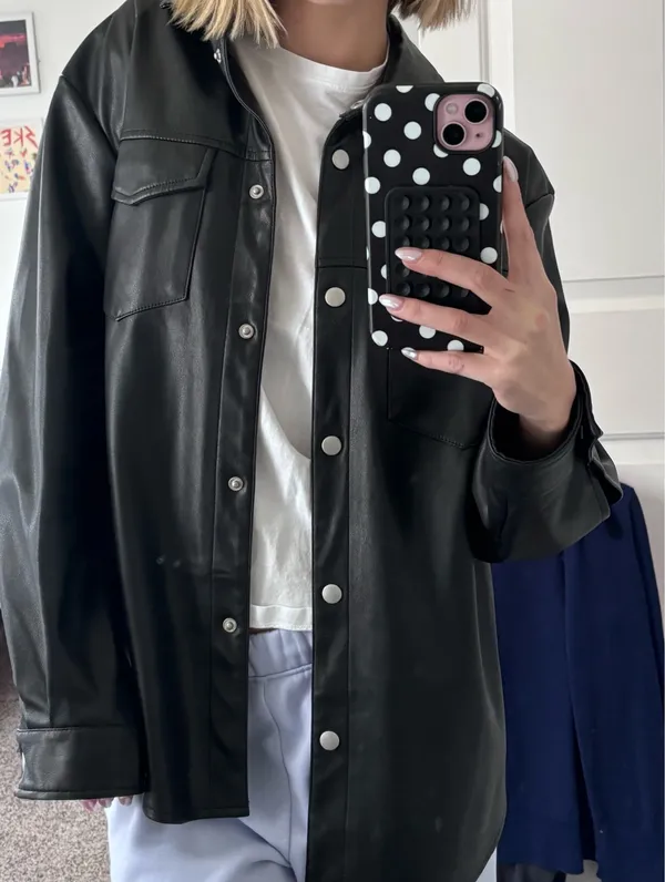 Avec Les Filles Oversized black leader jacket - Image 3