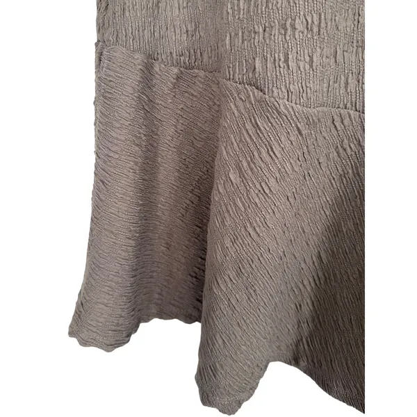 NWT Free People FP Beach Anderson‎ Mini Dress City Fog Taupe Long Sleeve Size XS - Image 10