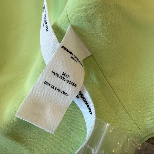Amanda Uprichard Perrin Lime Pear Button Front Vest Small NWT - Image 6