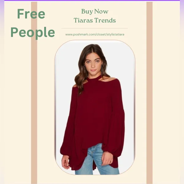 Free People Drift Away Cold Shoulder Tunic Top / Dress - Image 2