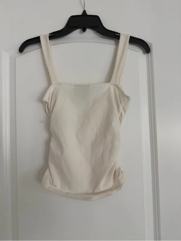 Reformation Trish Ruched Tank Top - Image 4