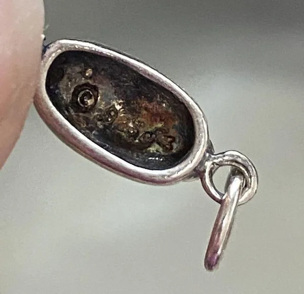 Vintage 925 Sterling Silver Rotary Telephone Charm Pendant - Image 4