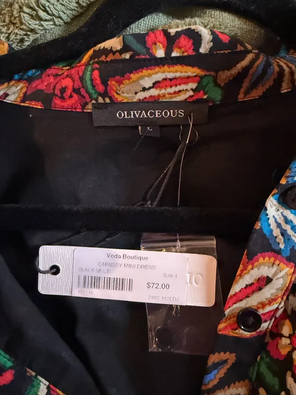 Olivaceous Dress Mini Floral - Image 2