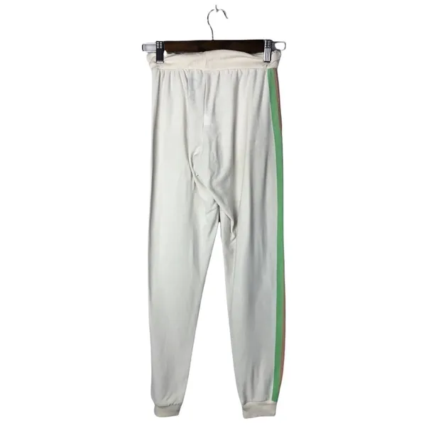 Chaser White Beach Rainbow Stripe Full Length Jogger Sweatpants XS‎ - Image 2