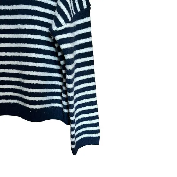Abercrombie & Fitch Sweater Womens Small Multicolor Stripe Chunky Pullover Mock - Image 5
