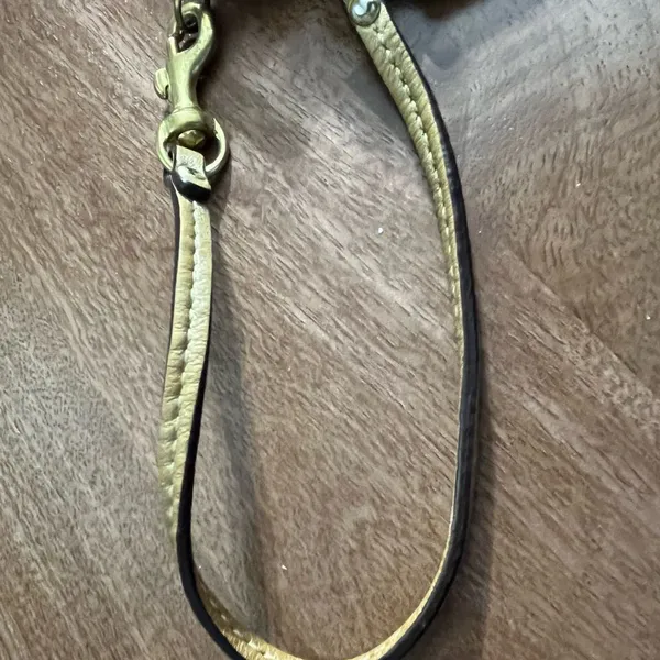 Coach vintage wristlet. Gold w/gold glitter/sparkles - Image 3