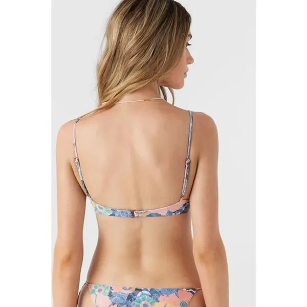 O'Neill‎ Jadia Pismo Knotted Triangle Floral-Print Bikini Top Small NWT - Image 2