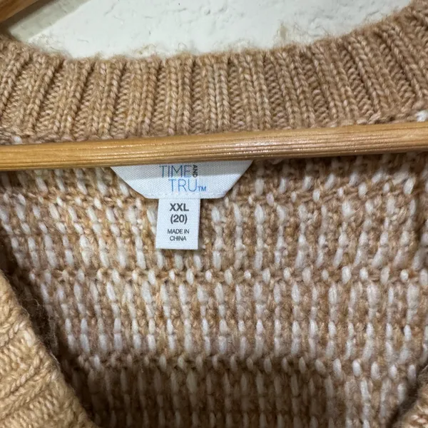 Time and Tru Women's Striped Cardigan Sweater- Size XXL NWT - Image 4