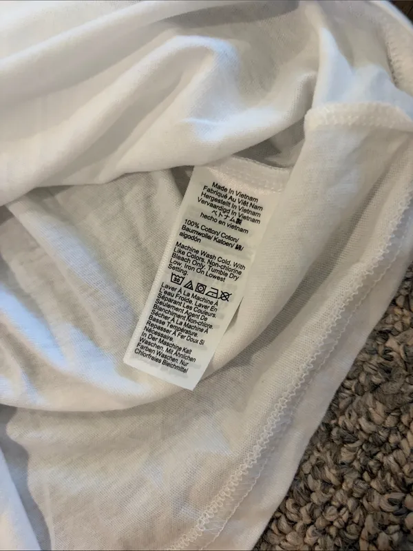 New With Tags JCrew Vintage Jersey White Tee Sz M - Image 5