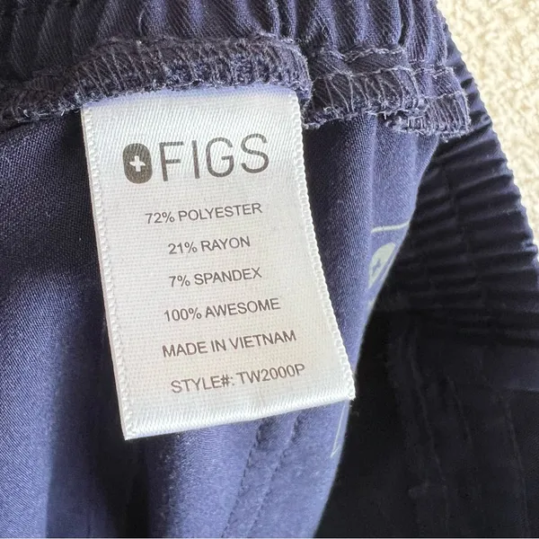 Figs Women’s Technical Collection Navy‎ Blue Lola Skinny Scrub Pants Size Small - Image 10