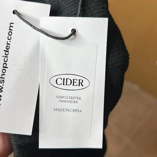 Cider Black Ribbed Skater Skirt Mini Size Small NEW! - Image 6