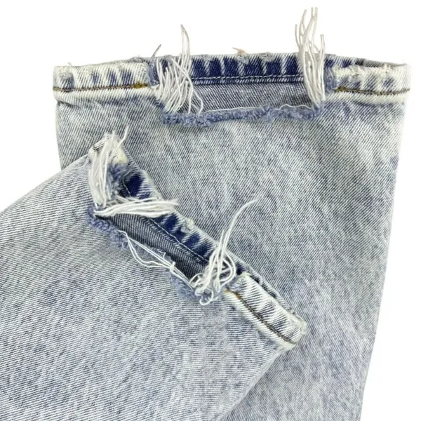 Abercrombie & Fitch The Boyfriend Jeans Size 27 4 Short Acid Wash Distressed Y2K - Image 3