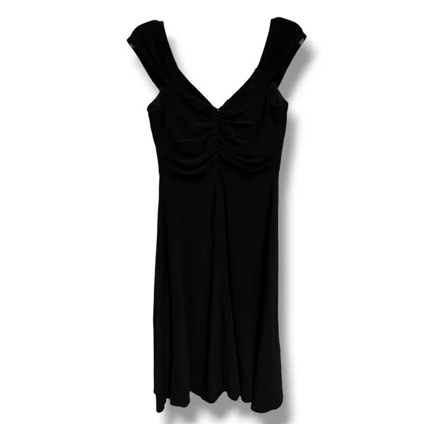 White House Black Market Black Ruched Empire Waist Cocktail Dress Size 2 LBD - Image 4
