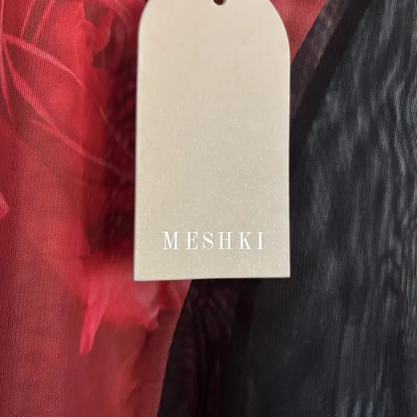 Meshki Red and Black Floral Dress - Image 5