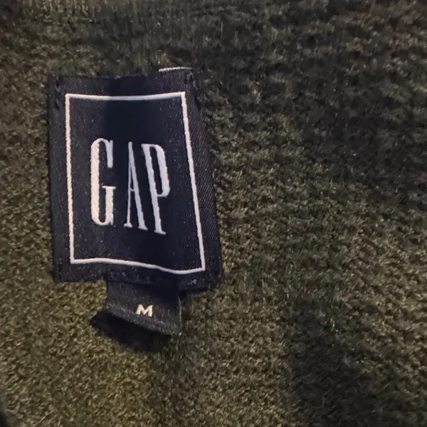 GAP  Olive V-Neck Sweater - Image 2