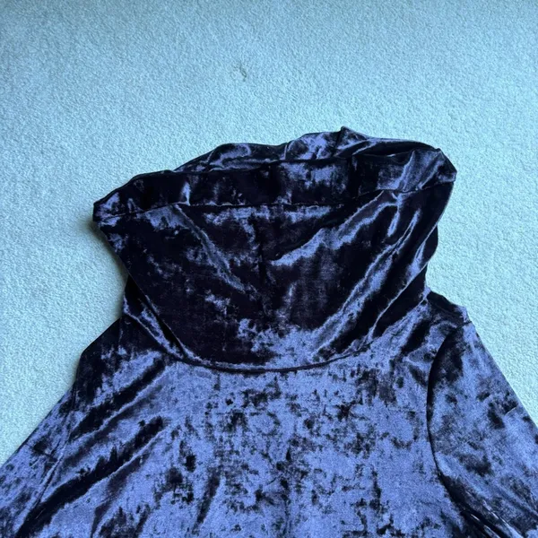 Umgee Shimmering Purple Velvet Top - Image 3
