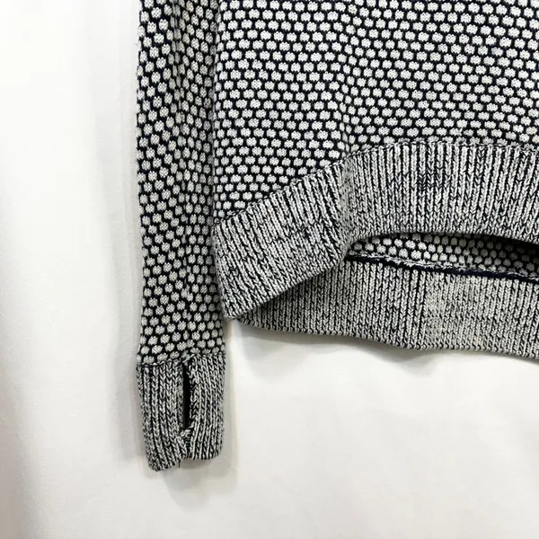 Lululemon Yogi Crew Sweater Size 4 Inkwell Blue Honeycomb Knit Thumbholes‎ 243 - Image 10