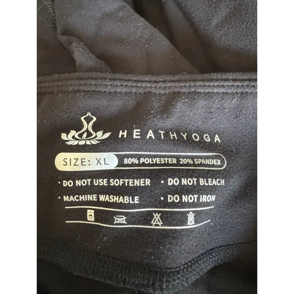 Heathyoga Black yoga pants‎ size XL - Image 5
