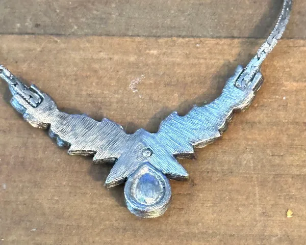 Vintage Avon empire Marcasite Necklace - Image 4