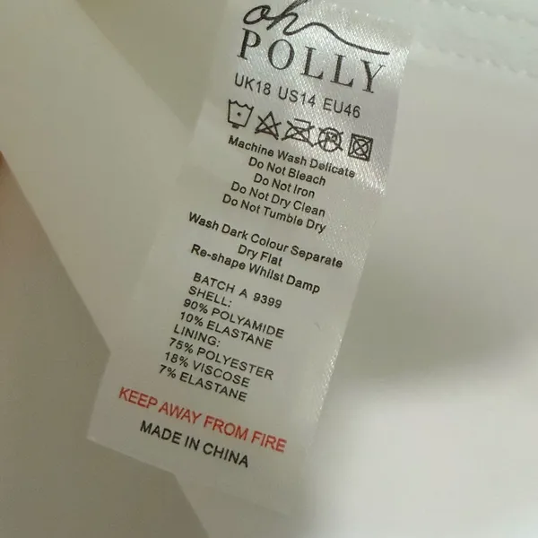 Oh Polly White Corset Crop Top Bustier Adjustable Straps Size US 14 NWT - Image 4