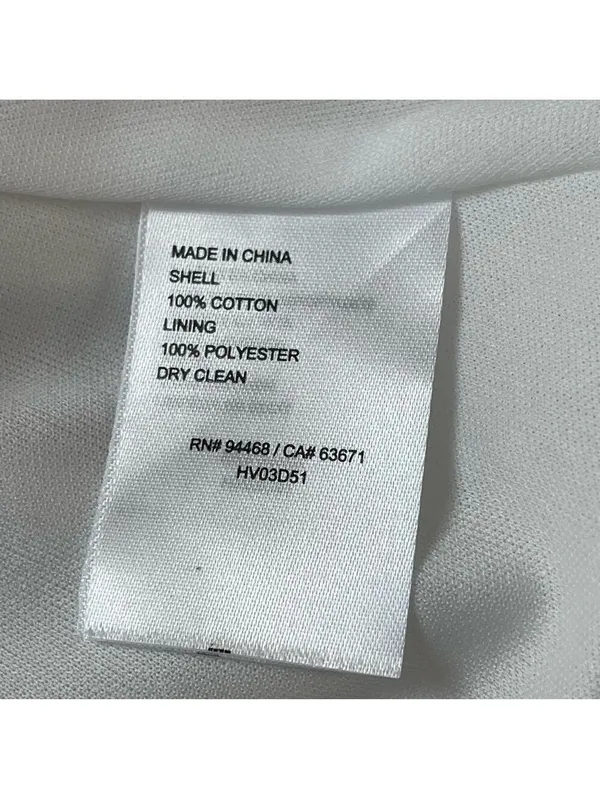 Laundry By Shelli Segal White Eyelet Cotton Layered Tiered Sleeveless Dress XL - Image 10