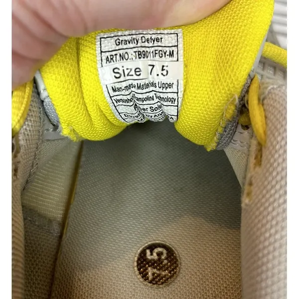 Gravity‎ Defyer G-Defy TB9011FGY-M Womens 9 Grey Yellow VersoShock Sneakers - Image 10