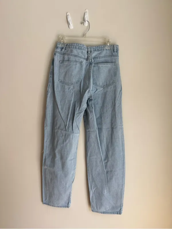 Adika Light Blue Distressed Boyfriend Jeans - Image 3